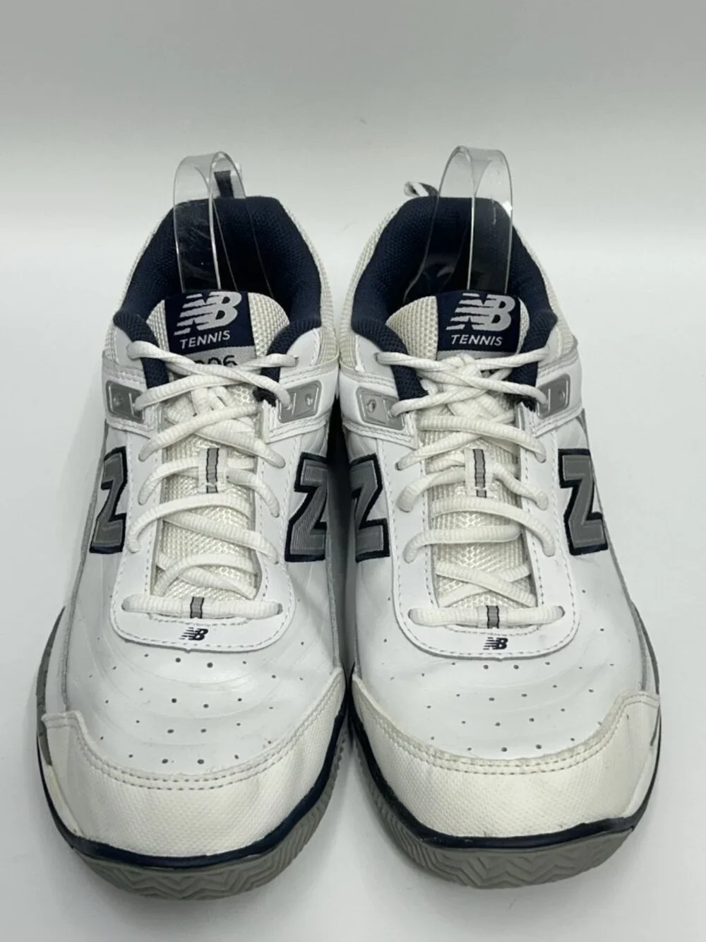 New Balance 806 Tennis Shoes Men’s Size 11.5 D White Leather MC806W Dad Sneakers